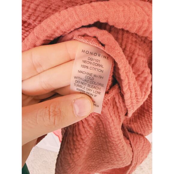 Honorine Giselle Gauze Tiered Mini Dress Mauve Pink Small Boho Western Fall - Picture 7 of 7